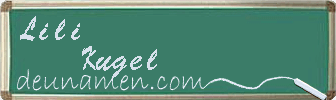 Lili Kugel Visitenkarte